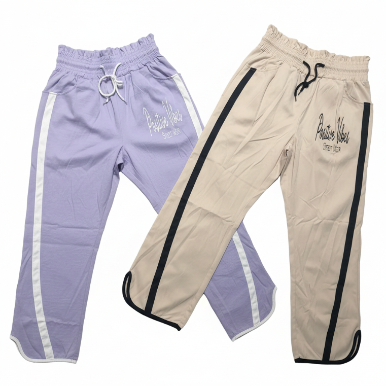 Positive Vibes Street Wear™ Side-Stripe Joggers