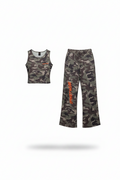 Positive Vibes Street Wear Camo Matching Set