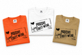 Positive Vibes Street Wear - Folded Tees on White Background