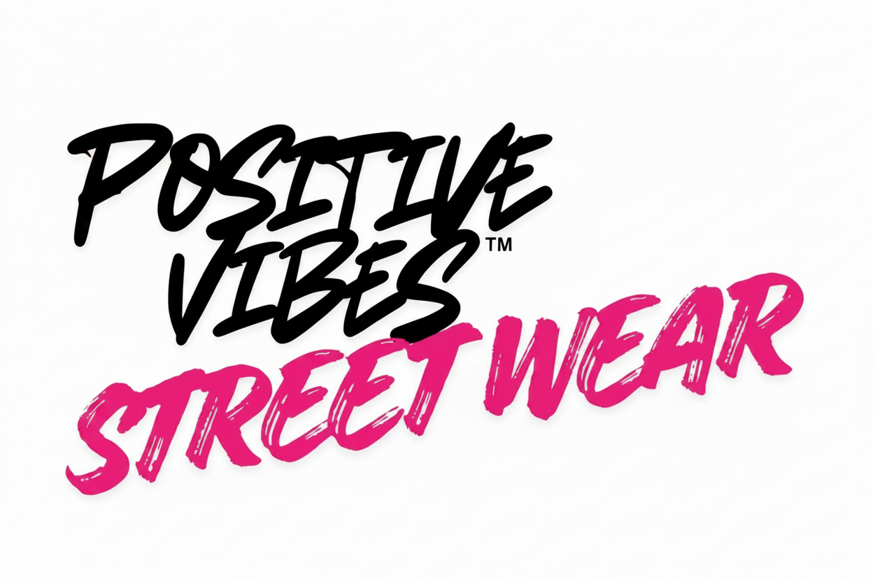Positive Vibes Street Wear hot pink