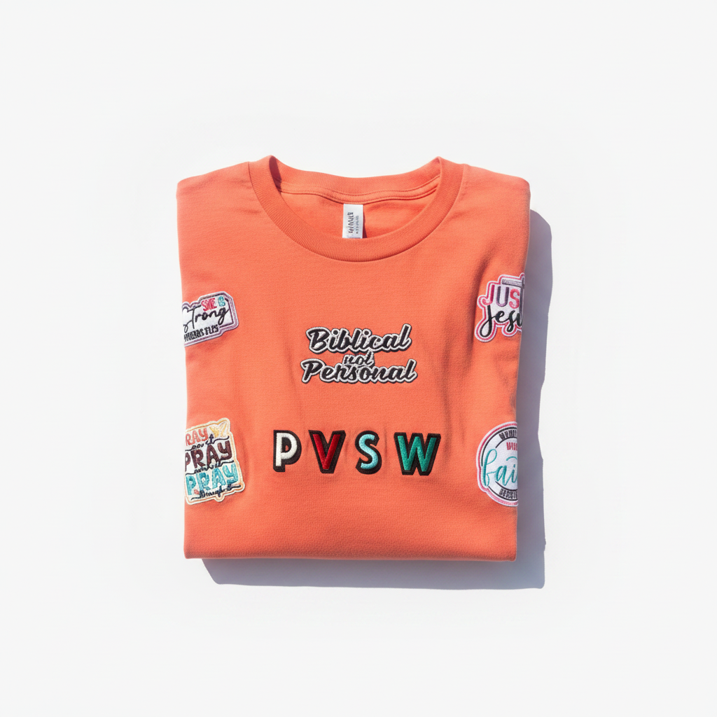 PVSW Biblical Not Personal Patch Tee - Folded