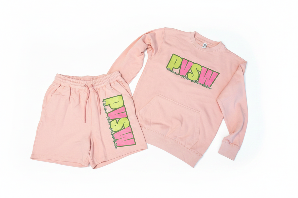 PVSW Pink Set on White Background